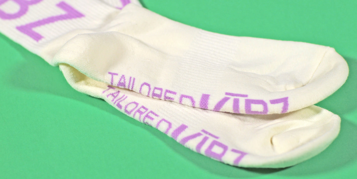 "BIG OLE VIBZ" Socks (Cream)