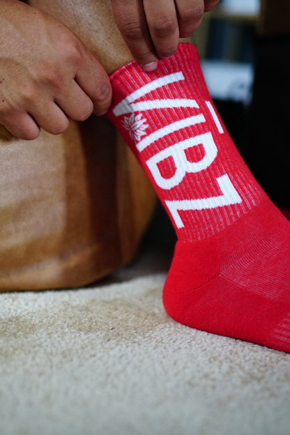 "BIG OLE VIBZ" Socks (Red)