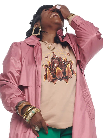 Meditating Astro Crewneck : Sand Dune