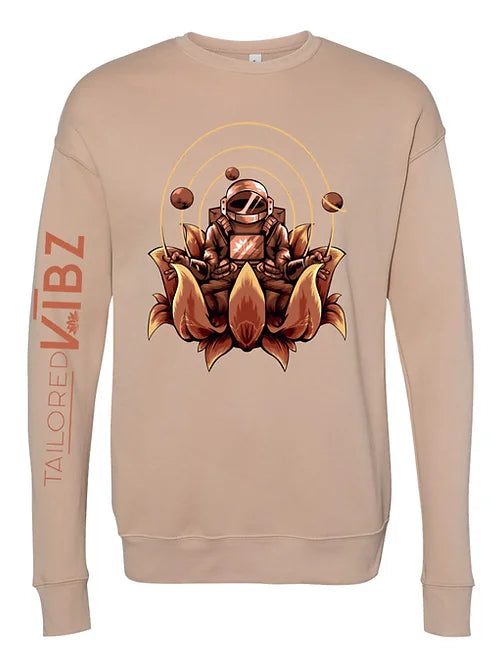 Meditating Astro Crewneck : Sand Dune
