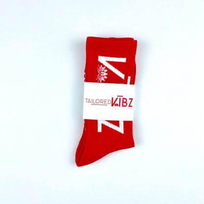 "BIG OLE VIBZ" Socks (Red)